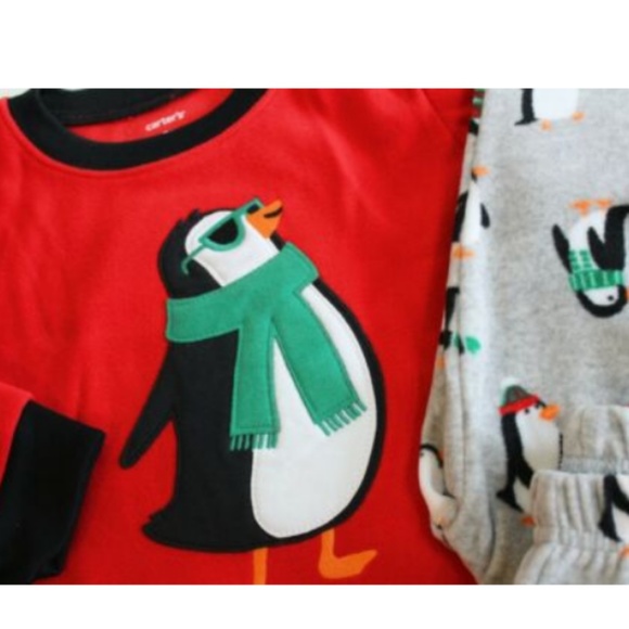 Carter's Penguin Pajama Set Size 18 Mo - Picture 2 of 2